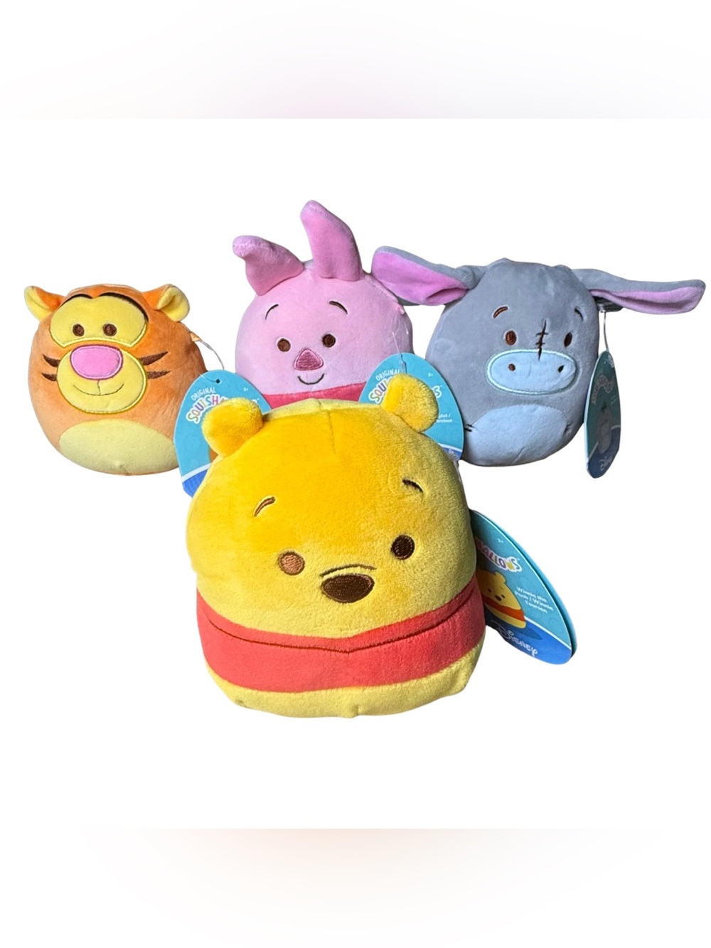 Disney Winnie the Pooh and Friends Squishmallows 4pc NWT Set